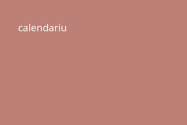 calendariu