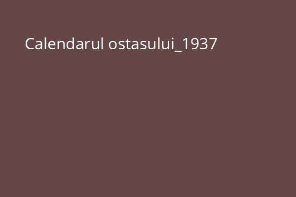 Calendarul ostasului_1937