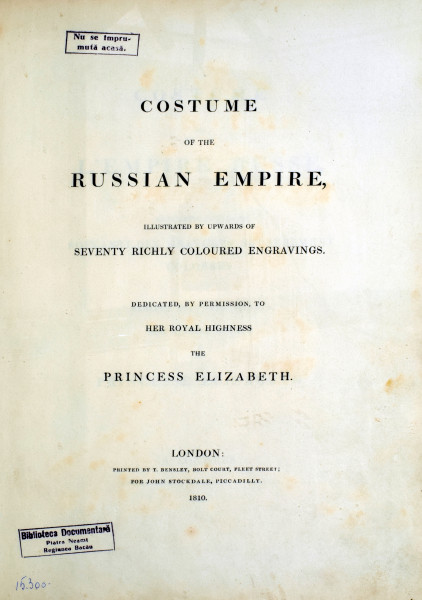 Costume of the Russian Empire