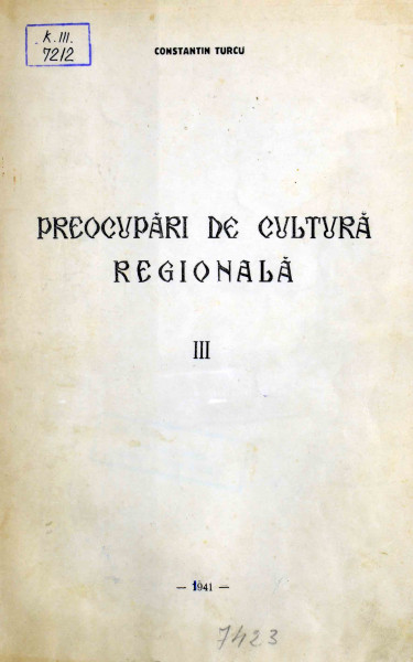 cultura regionala III