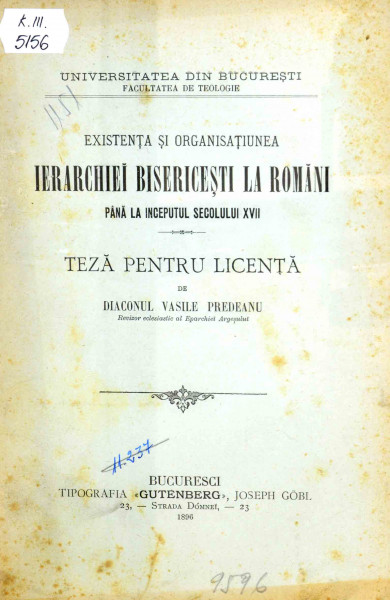 existenta_si_organistiunea_ierarchiei_bisericesti_romani