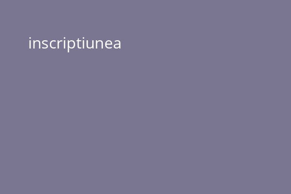 inscriptiunea