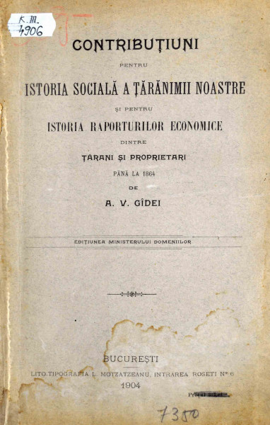 istoria sociala a taranimii