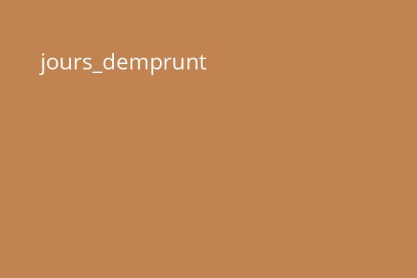 jours_demprunt