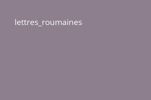 lettres_roumaines