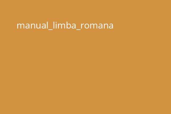 manual_limba_romana