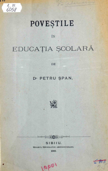 povestile in educatia scolara