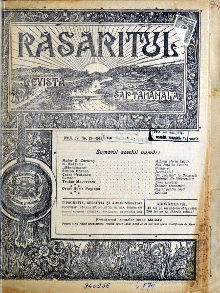 rasaritul 21-24 1922