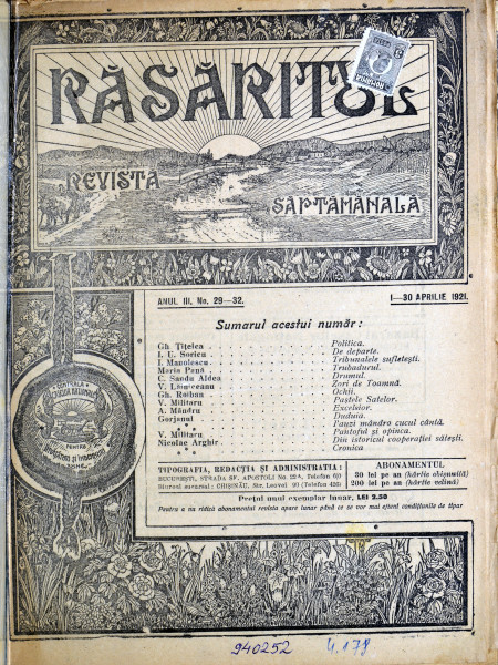 rasaritul 29-32 1921