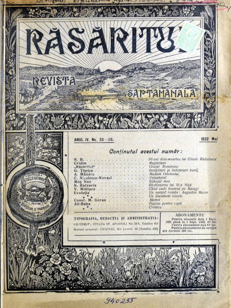 rasaritul 33-36 1922