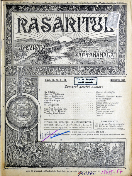 rasaritul 9-12 1921